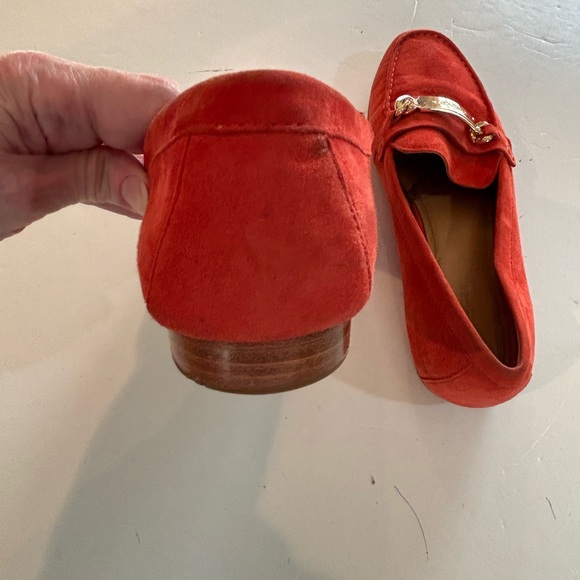 COACH KIMMIE Tomato Red Suede LOAFER SHOES 9.5M - Picture 11 of 14